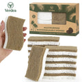 Eco-Friendly Coconut Fiber Sponges – 12 Pack Cellulose Scrub Pads for Kitchen, Non-Scratch & Compostable